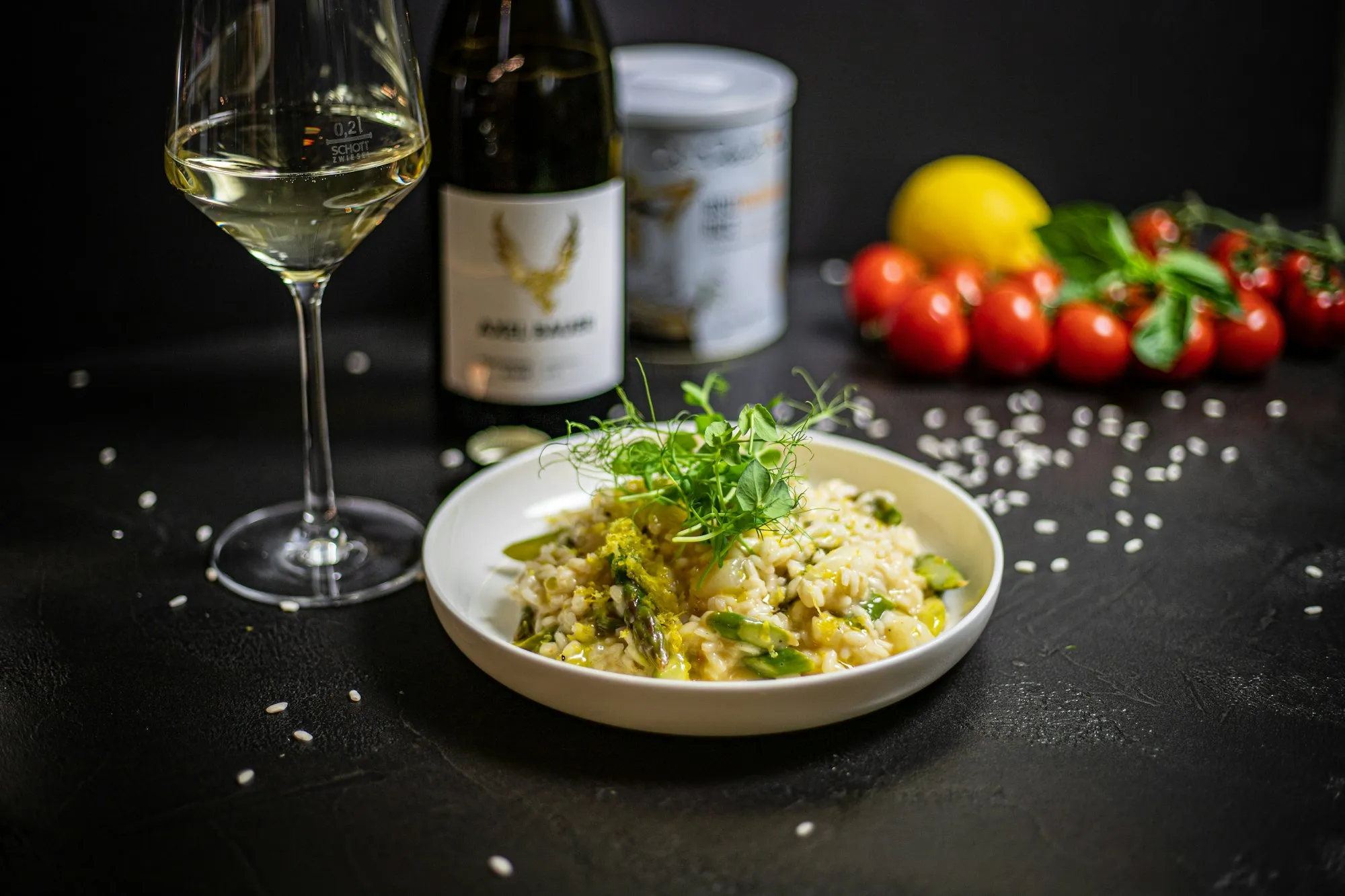 Dish risotto